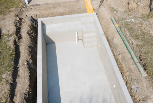 Armature en béton pour piscine à Béthune