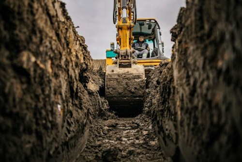 Déblaiement du terrain pour piscine à Béthune